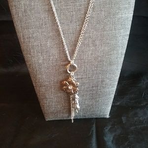 Charming Silver Chained Necklace